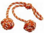 Přetahovadlo kliklak oranžovo-bílé 50cm