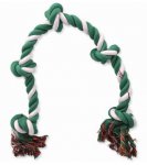 Uzel bavlněný zeleno-bílý 95cm 5 knotů