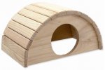 Domek SMALL ANIMAL Půlkruh dřevěný 31x20x15,5cm