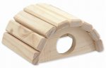 Domek SMALL ANIMAL Půlkruh dřevěný 15x13x7,5cm