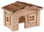 Domek SMALL ANIMAL Dřevěný jednopatrový 20,5x14,5x12cm