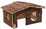 Domek SMALL ANIMAL Dřevěný jednopatrový 28,5x19,5x16,5cm