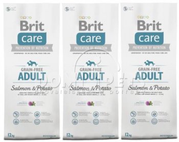 Brit Care Grain-free Adult Salmon & Potato 3 x 12kg