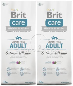 Brit Care Grain-free Adult Salmon & Potato 2 x 12kg