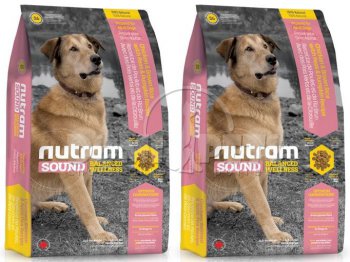 S6 Nutram Sound Adult Dog 2 x 13,6kg -181,- BONUS