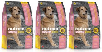 S6 Nutram Sound Adult Dog 3 x 13,6kg -481,- BONUS
