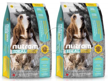 I18 Nutram Ideal Weight Control Dog 2 x 13,6kg -181,- BONUS