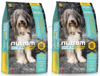I20 Nutram Ideal Sensitive Dog 2 x 13,6kg -181,- BONUS
