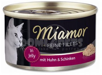 Konzerva Miamor Feine Filets kuře + šunka 100g