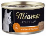 Konzerva Miamor Feine Filets tuňák + křepelčí vejce 100g