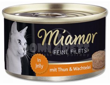 Konzerva Miamor Feine Filets tuňák + křepelčí vejce 100g
