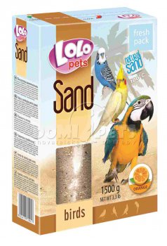 LOLOpets pomerančový písek pro ptáky 1500g