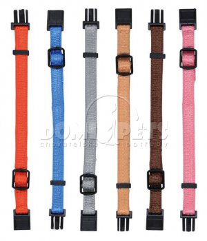 Nylonové rozeznávací obojky pro štěňata 22-35cm barva č.2