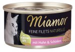 Konzerva MIAMOR Feine Filets Naturelle kuře + šunka ve šťávě 80g