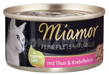 Konzerva MIAMOR Feine Filets Naturelle tuňák + krab ve šťávě