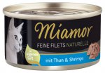 Konzerva MIAMOR Feine Filets Naturelle tuňák + krevety ve šťávě