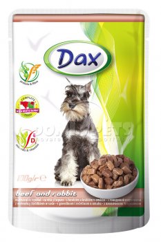 Dax pes kapsa hovězí + králík 100g