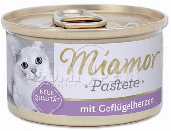 Konzerva Miamor Pastete drůbeží srdíčka 85g