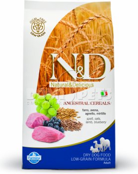 N&D Low Grain Dog Adult Lamb & Blueberry 2 x 12kg