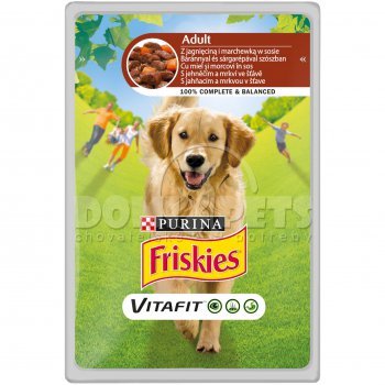 Friskies kapsička jehněčí s mrkví v omáčce 100g pes