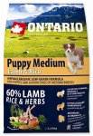 Ontario Puppy Medium Lamb & Rice 2,25kg