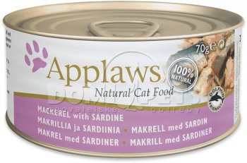Konzerva Applaws Cat Mackerel & Sardine 70g