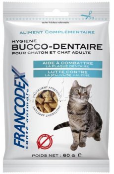 Francodex pochoutka Breath Dental pro kočky 60g