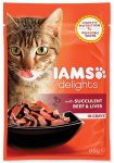 IAMS cat delights beef & liver in gravy 85g