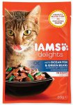 IAMS cat delights ocean fish & green beans in gravy 85g