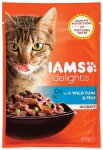 IAMS cat delights tuna & peas in gravy 85g