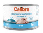 Calibra Cat konzerva Adult Kuře a kuřecí srdíčka 200g