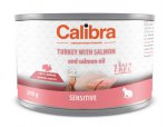 Calibra Cat konzerva Sensitive Krůta a losos 200g