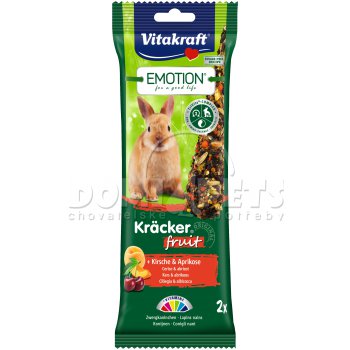 Vitakraft Emotion kracker králík ovocný 2ks 112g