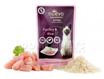 Nuevo kotě kapsa drůbeží s rýží 85g