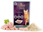 Nuevo kočka kapsa sterilized drůbeží s rýží 85g