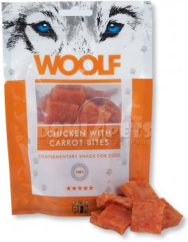 WOOLF pochoutka Chicken with Carrot bites 100g
