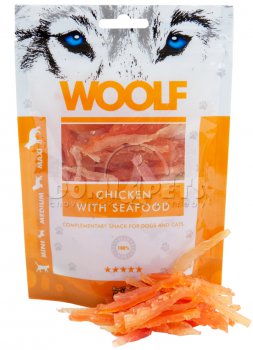WOOLF pochoutka Chicken with Seafood 100g