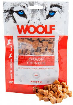 WOOLF pochoutka Salmon chunkies 100g