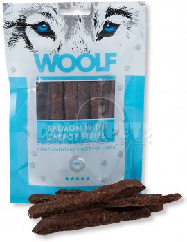 WOOLF pochoutka Salmon with Carrot strips 100g
