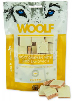 WOOLF pochoutka soft Chicken with Cod sandwich 100g