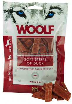 WOOLF pochoutka soft strips of Duck 100g