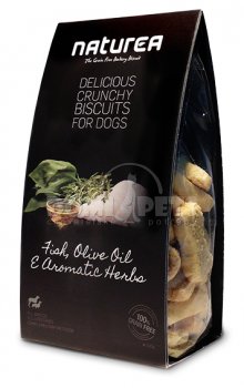 Naturea Grain Free sušenky ryby. olivový olej, bylinky 230g