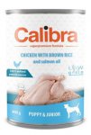 Calibra dog konzerva Junior kuře s hnědou rýží 400g