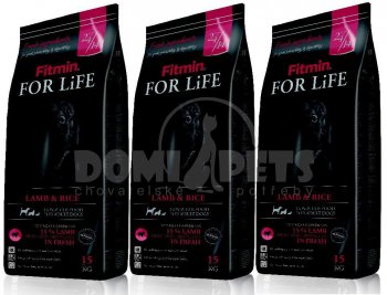 Fitmin For Life Lamb & Rice 3 x 15kg SLEVA -576,-Kč