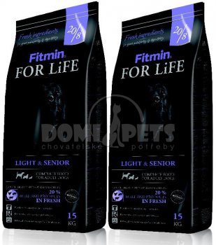 Fitmin For Life Light / Senior 2 x 15kg SLEVA -265,-Kč