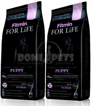 Fitmin For Life Puppy 2 x 15kg SLEVA -298,-Kč