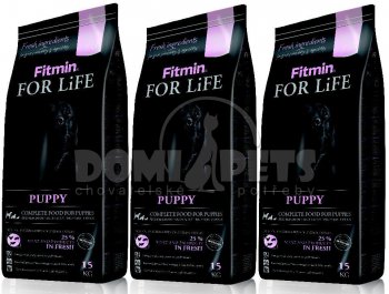 Fitmin For Life Puppy 3 x 15kg SLEVA -525,-Kč