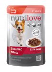 Nutrilove Dog kapsa 85g Hovězí ve šťávě
