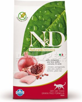 N&D Grain Free Cat Adult Chicken & Pomegranate 1,5kg