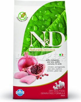 N&D Grain Free Dog Adult Chicken & Pomegranate 800g